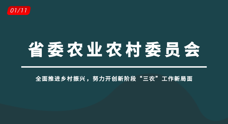 山东省委农业农村委员会召开会议