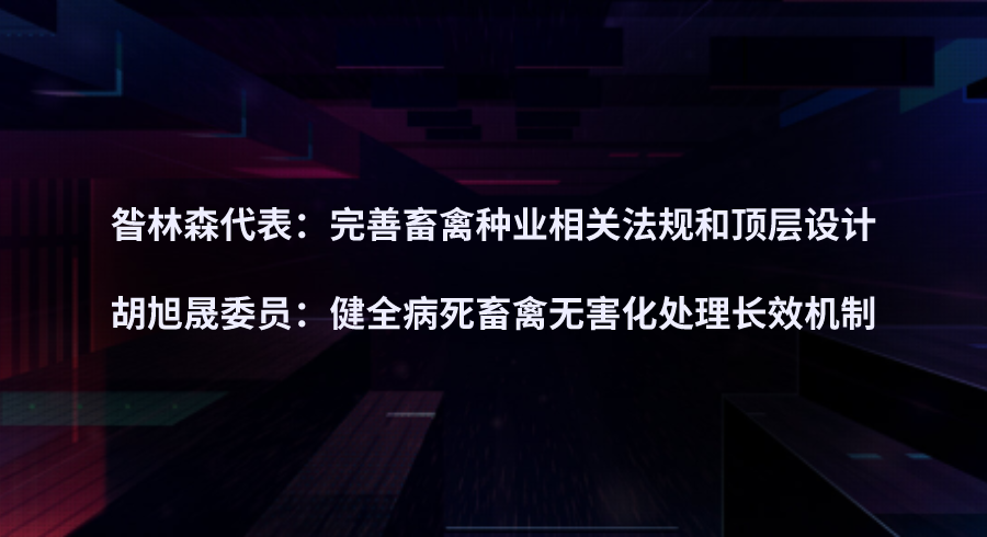 昝林森代表：完善畜禽种业相关法规和顶
